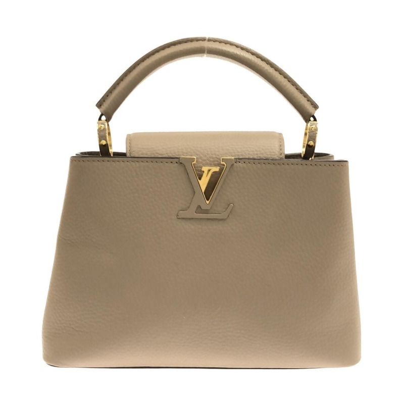 Louis Vuitton Capucines Beige Leather Handbag (Pre-Owned)