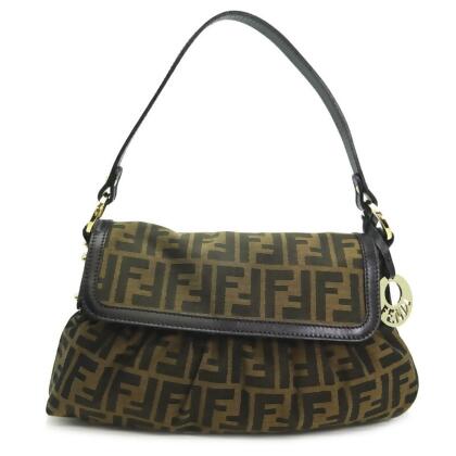 Fendi Pre-owned Women's Fabric Handbag - Brown - One Size