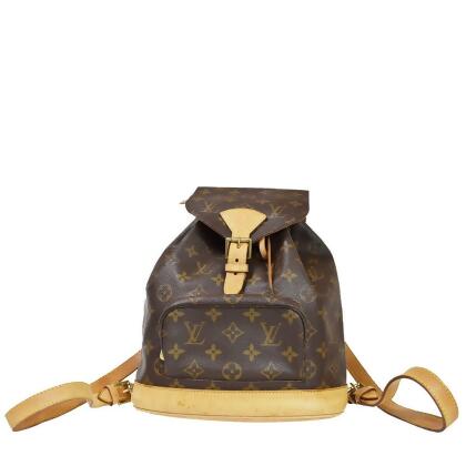 Louis+Vuitton+Montsouris+Backpack+Brown+Canvas+Monogram for sale online