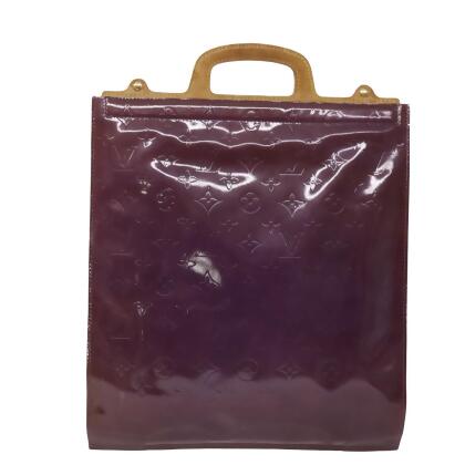 Patent leather handbag Louis Vuitton Burgundy in Patent leather