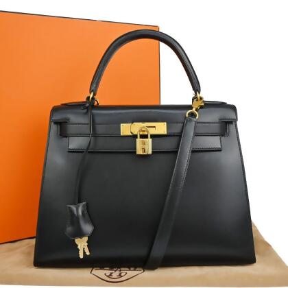 Kelly dépêches leather bag Hermès Black in Leather - 30966244