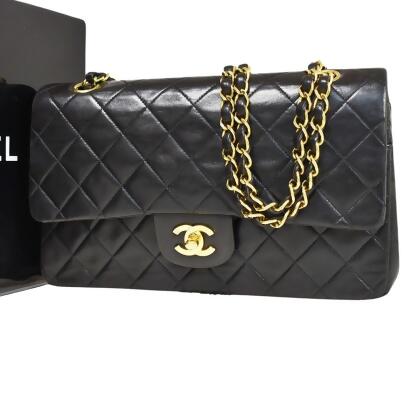 Chanel Pre-owned Women's Leather Shoulder Bag - Black - One Size