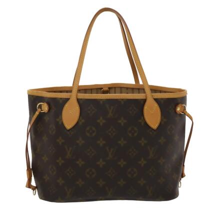 Louis Vuitton Neverfull Brown Canvas Tote Bag (Pre-Owned)