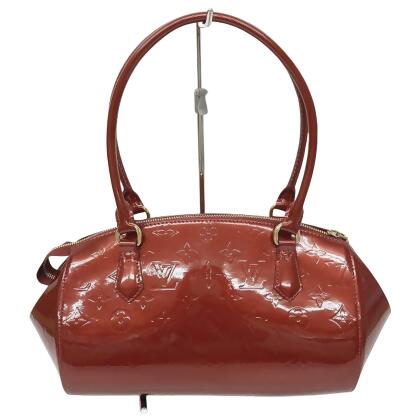 LOUIS VUITTON Red Patent Leather Pre Loved AS IS Tote Purse