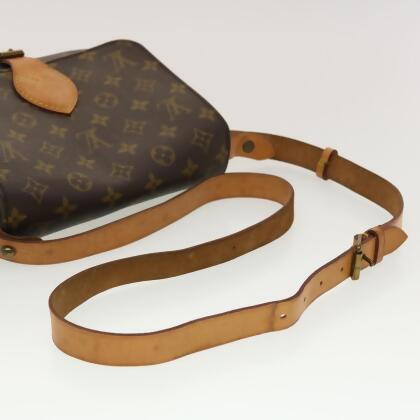 Louis Vuitton Cartouchière GM shoulder bag in brown canvas and brown  leather For Sale at 1stDibs