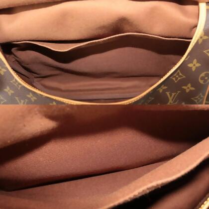 Louis Vuitton Saumur 35 Canvas Shoulder Bag (pre-owned) in Brown