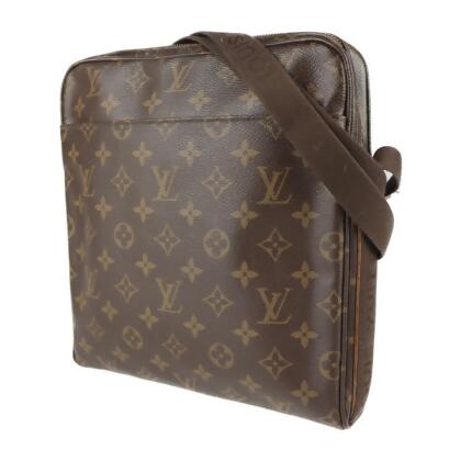 Louis Vuitton Dauphine Shoulder Bag Medium Brown Canvas/Leather