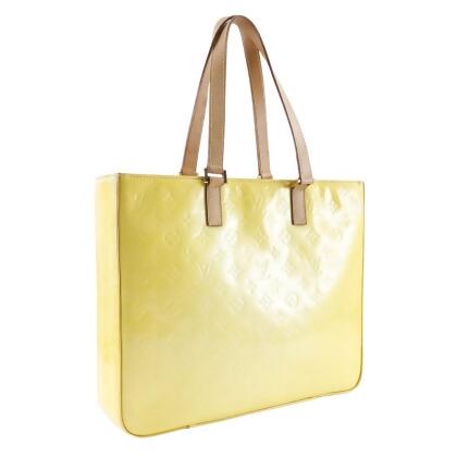 Pre-owned Louis Vuitton Patent Leather Purse In Yellow