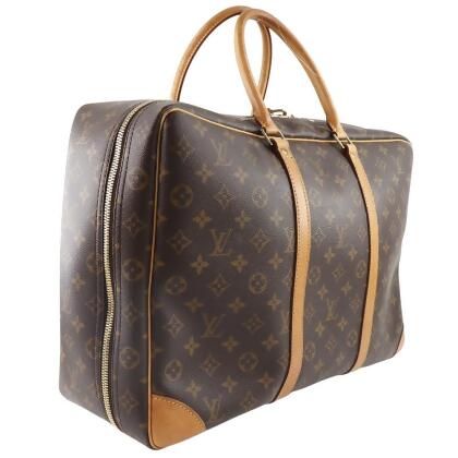 Louis Vuitton Sirius Brown Canvas Travel Bag (Pre-Owned)
