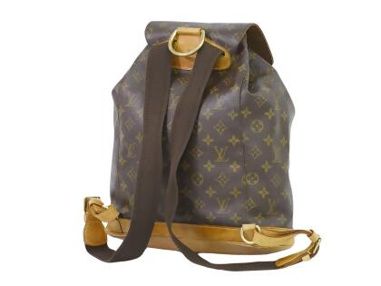 Louis Vuitton Montsouris Gm Canvas Backpack Bag (pre-owned) in