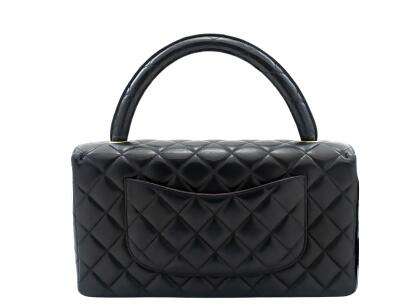 Chanel Sac À Rabat Leather Shoulder Bag (pre-owned) in Black