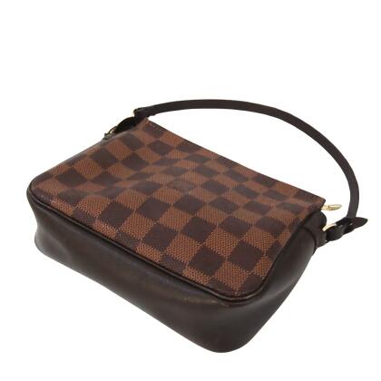 Louis Vuitton Trousse Makeup Brown Canvas Clutch Bag (Pre-Owned)