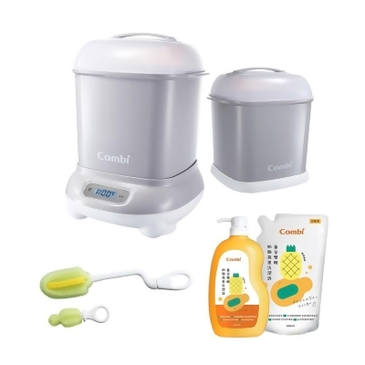 Pro 360 PLUS高效烘乾消毒鍋+保管箱+奶瓶蔬果洗潔液組 