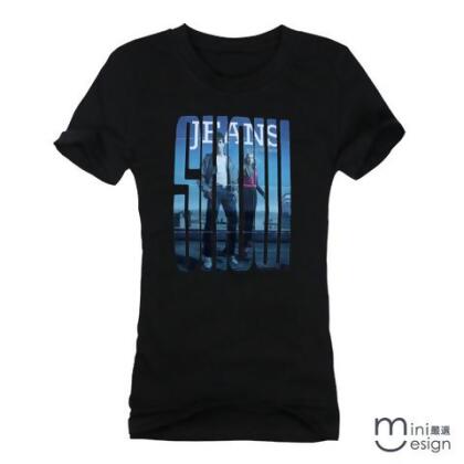 【Minidesign】（女款）SHOW城市剪影潮流短T 三色 - 白色 / L 