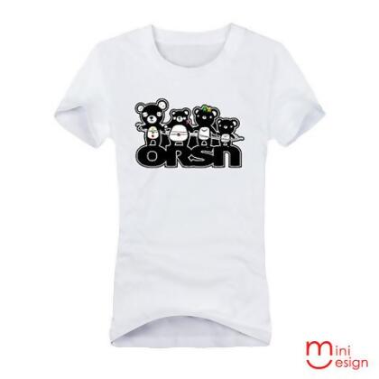 【Minidesign】（女款）鈕扣熊繞圈圈潮流短T 三色 - 灰色 / XL 