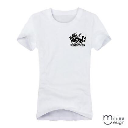 【Minidesign】（女款）mini龍騰潮流短T 三色 - 紅色 / XL 
