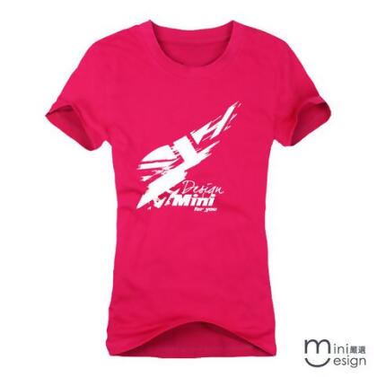 【Minidesign】(女款）英國旗翔翼圖騰潮流短T 六色 - 紅色 / XL 