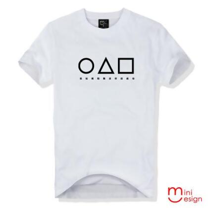 【Minidesign】（男款）我姑媽割雞皮呀送給他潮流設計短T 五色 - 藍色 / XXL 