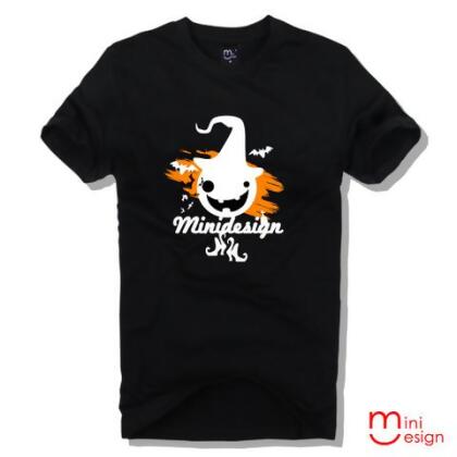 【Minidesign】（男款）Mini南瓜將潮流設計短T 六色 - 黑色 / XXL 