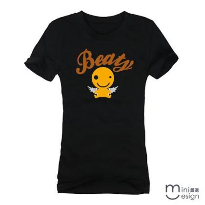 【Minidesign】（女款）天使mini潮流短T 三色 - 白色 / XL 