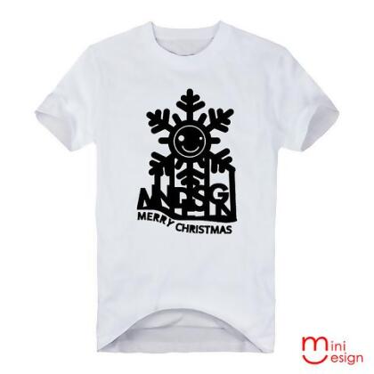 【Minidesign】（男款）Mini雪花潮流短T 五色 - 藍色 / XXL 