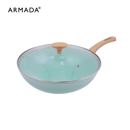 【ARMADA】翠玉冰晶系列炒鍋 30公分 ( 含蓋 ) 