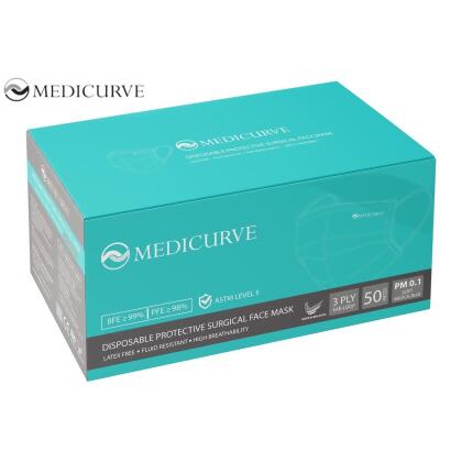 Medicurve Disposable Protective Surgical 3 ply Face Mask (50pcs) 