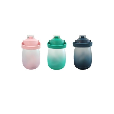 Gradient Color Water Bottle with Shoulder Strap 1L 