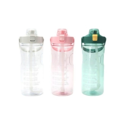 Large Capacity Transparent Plastic Water Bottle 2L 