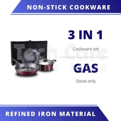3 in 1 Kitchen Non-stick Cookware Set 