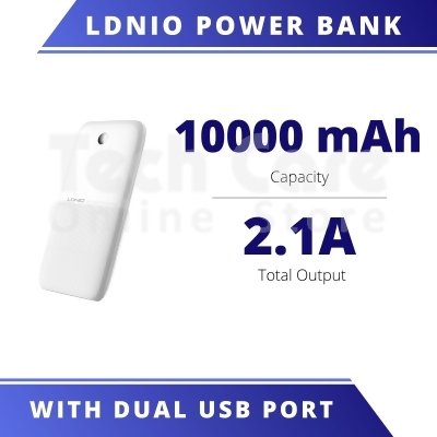 LDNIO PR1009 Dual USB Port Power Bank 10000mAh 