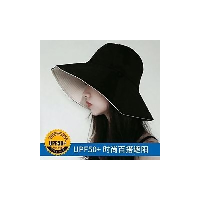 美安獨家買一送一日系UVCUT雙面可戴防曬抗紫外線大S同款大帽簷漁夫帽 