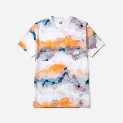 Cool Cotton 男印花休閒圓領短袖 