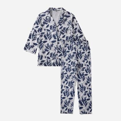 Silktouch女性居家印花休閒睡衣套裝 