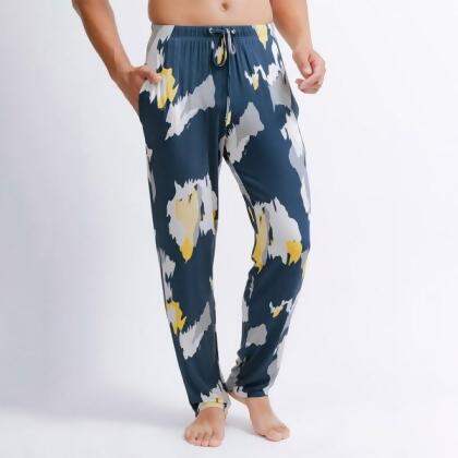 Silktouch 男性休閒印花長褲 