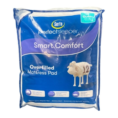 Serta Perfect Sleeper Smart Comfort Overfilled Queen Mattress Pad 