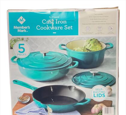 Cast Iron 5 Piece Cookware Set, Shop Online