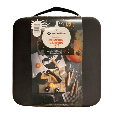 Member's Mark 15 Piece Premium Pumpikn Carving Kit Includes 16 Stencils 