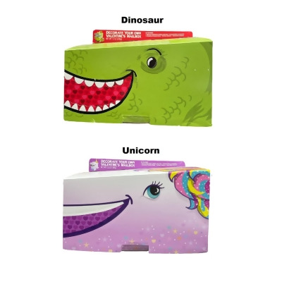 DesignPac Decorate Your Own Valentine's Mailbox, Stickers, Gummi Bears & More 