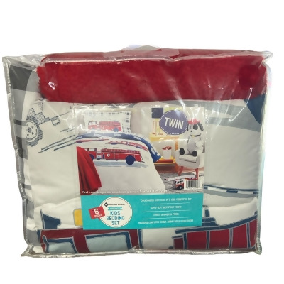 Member's Mark Kids Bed in a Bag, Firefighter, 6 piece set, including Plush Throw 