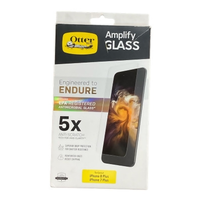 OtterBox Amplify Glass Screen Protector for iPhone 8+ and 7+ Clear 