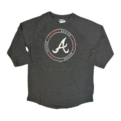 Genuine Merchandise Women's MLB 3/4 Sleeve Rounded Hemline Shirt 