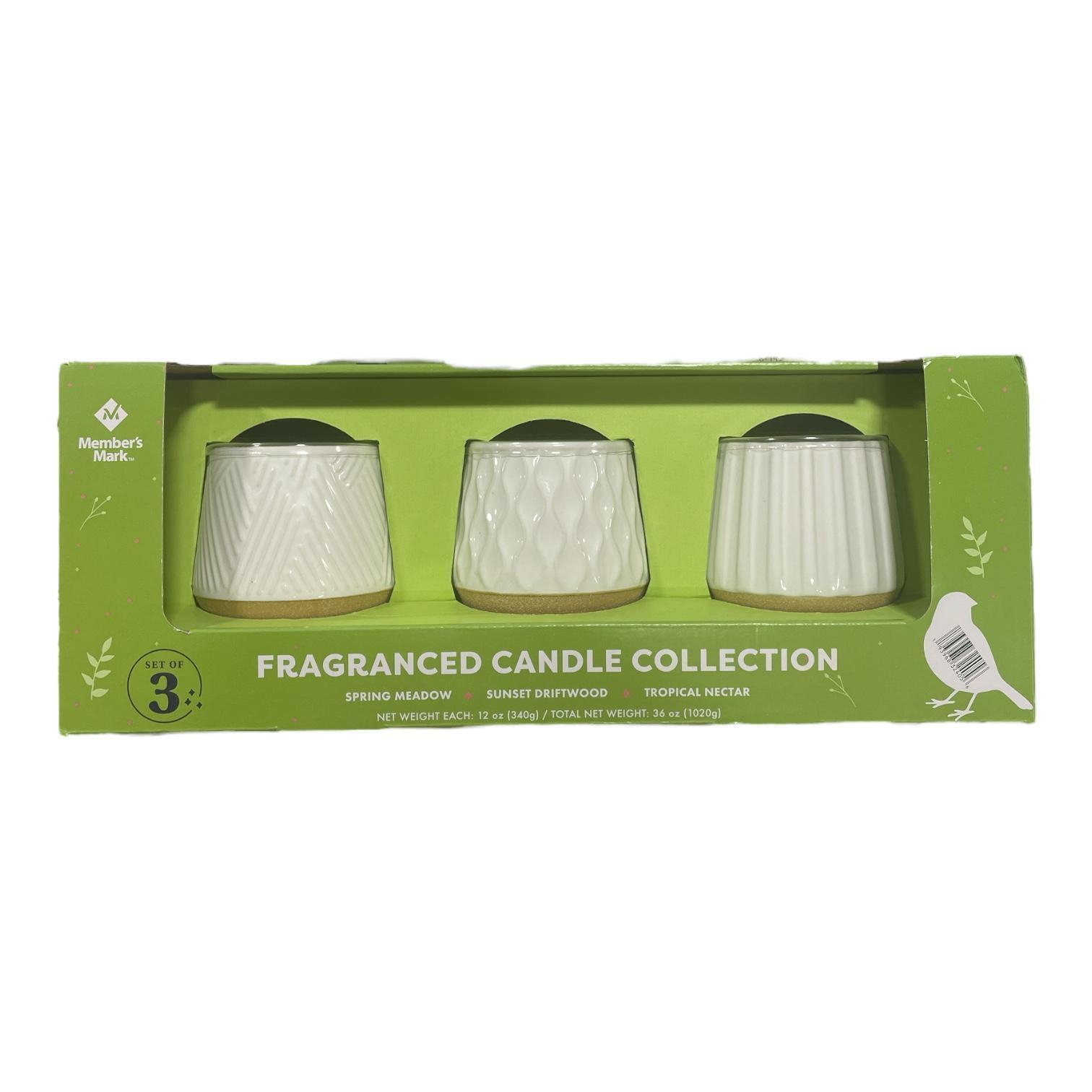 Member's Mark Unique Scented Soy Wax Candle Collection, 3 Pack