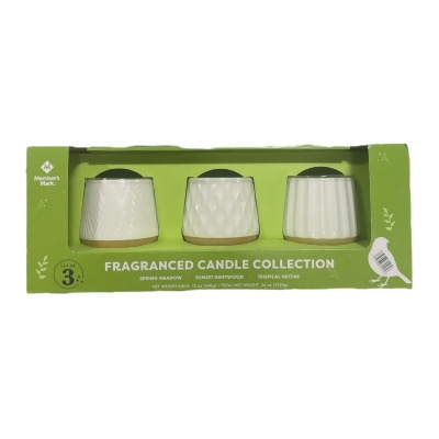 Member's Mark Unique Scented Soy Wax Candle Collection, 3 Pack 