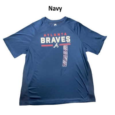 Genuine Merchandise Majestic Men's Dri Fit Short Sleeve Atlanta Braves Shirt 