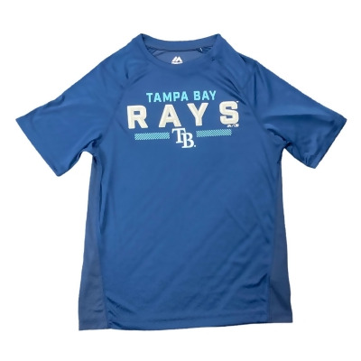 Genuine Merchandise Majestic Men's Dri Fit Short Sleeve Tampa Bay Rays Shirt 