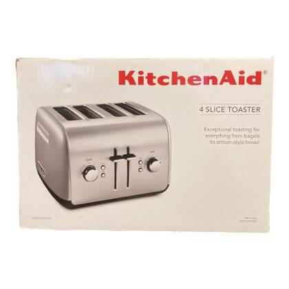 KitchenAid Kmt4115cu 4-Slice Toaster, Contour Silver (Used) 