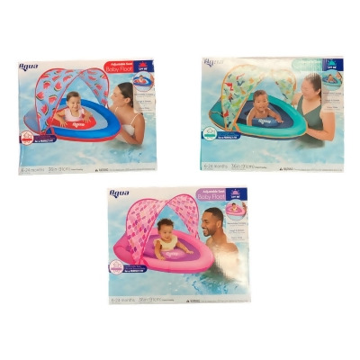Aqua Splash And Play Adjustable Seat Baby Float with Retractable Canopy 