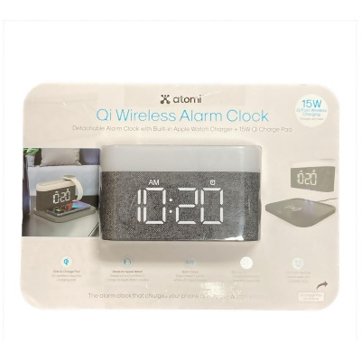 Atomi Qi Wireless Charging Alarm Clock 