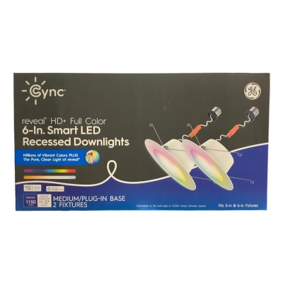 Cync Full Color Smart Recessed Can Retrofit (2 Pack) 